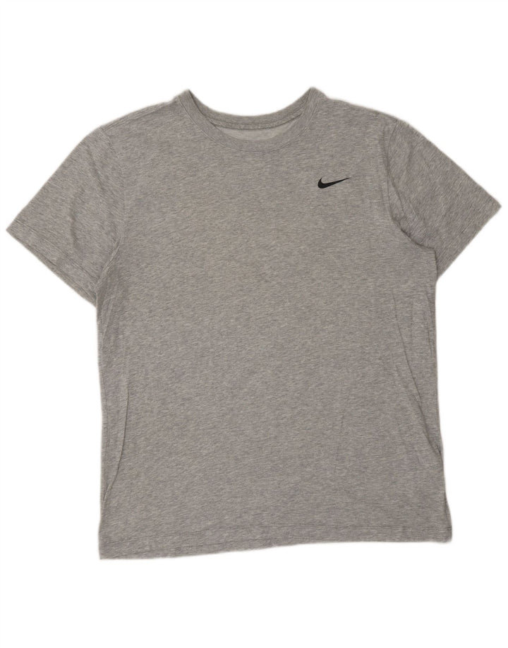 Tricou NIKE Dri Fit pentru bărbați Top mare din bumbac gri