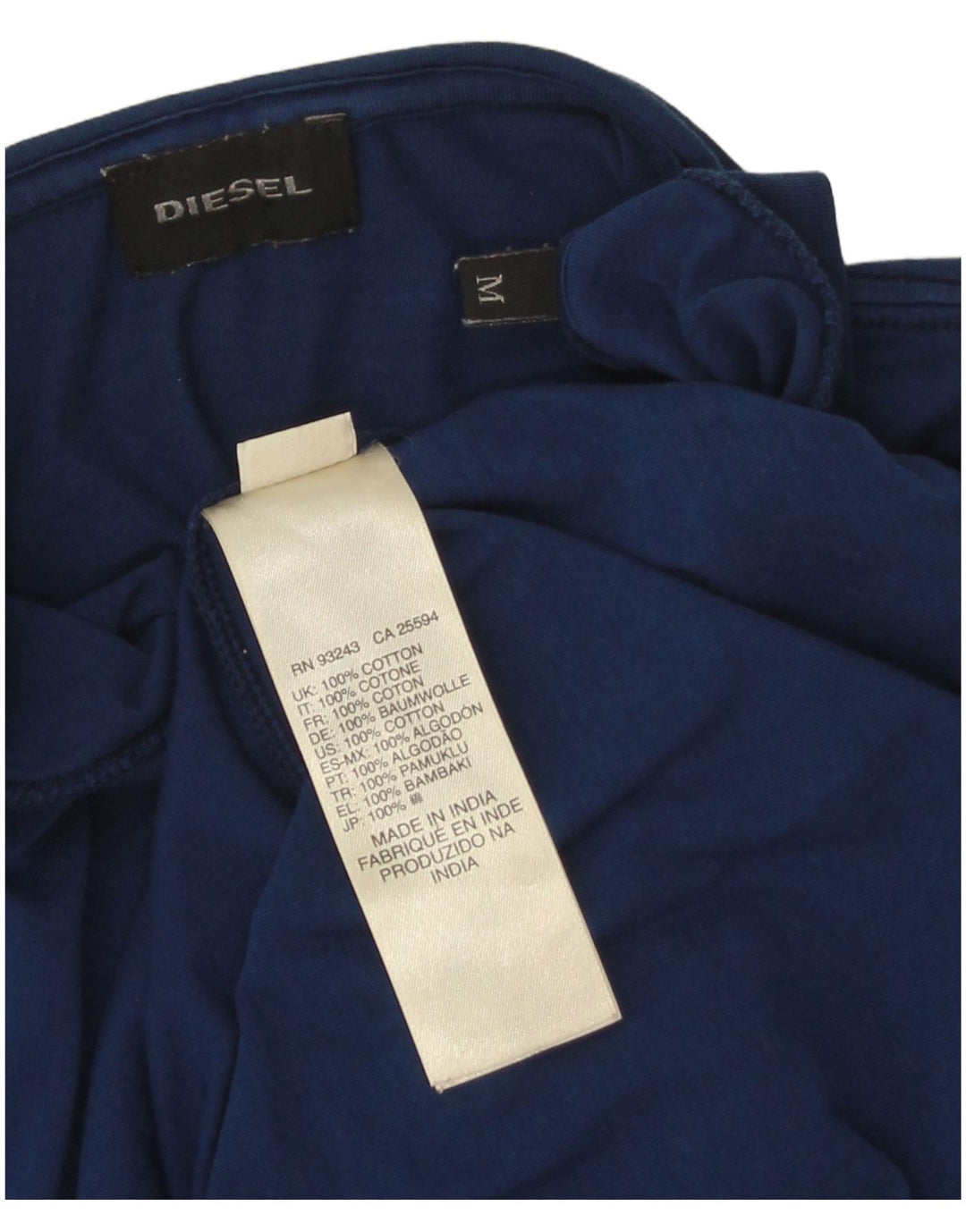 Tricou pentru bărbați Diesel Top Mediu Bleumarin Bumbac