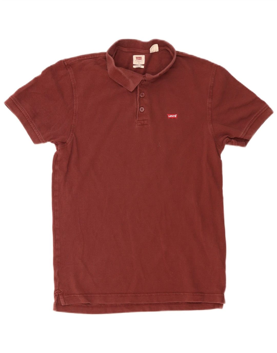 Tricou polo standard Levi's pentru bărbați, bumbac maro mic