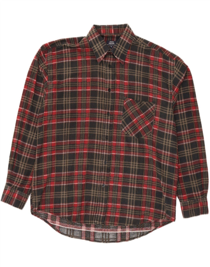 Cămașă de flanel pentru bărbați VINTAGE XL, bumbac cu carouri multicolore