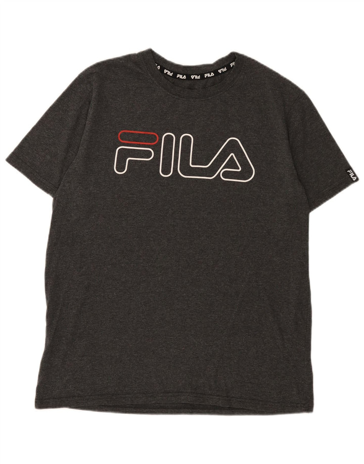 Tricou grafic Fila pentru bărbați Top mare poliester gri