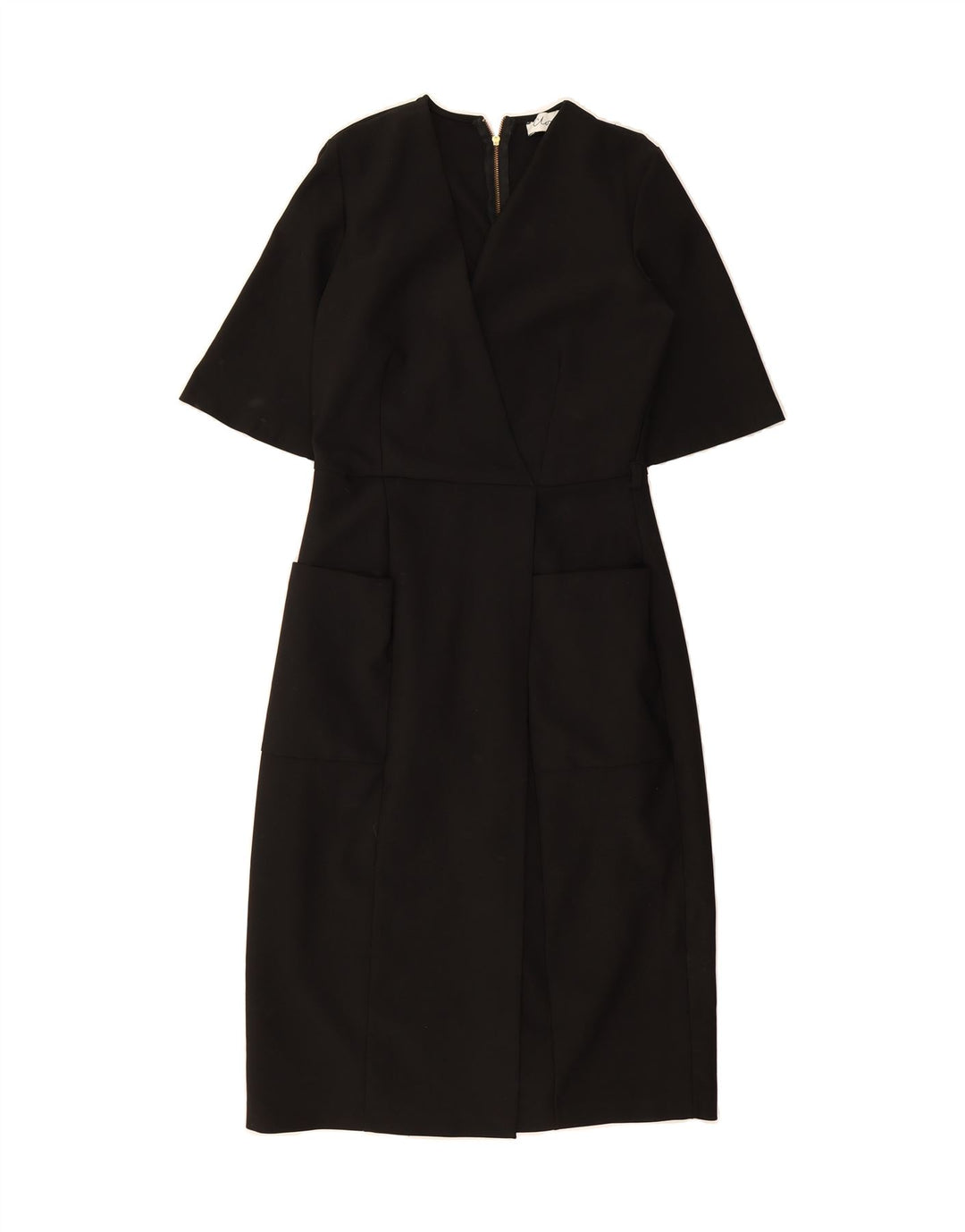 CLOSET Womens Sheath Dress UK 12 Medium Black Polyester Vintage CLOSET and Second-Hand CLOSET from Messina Hembry 