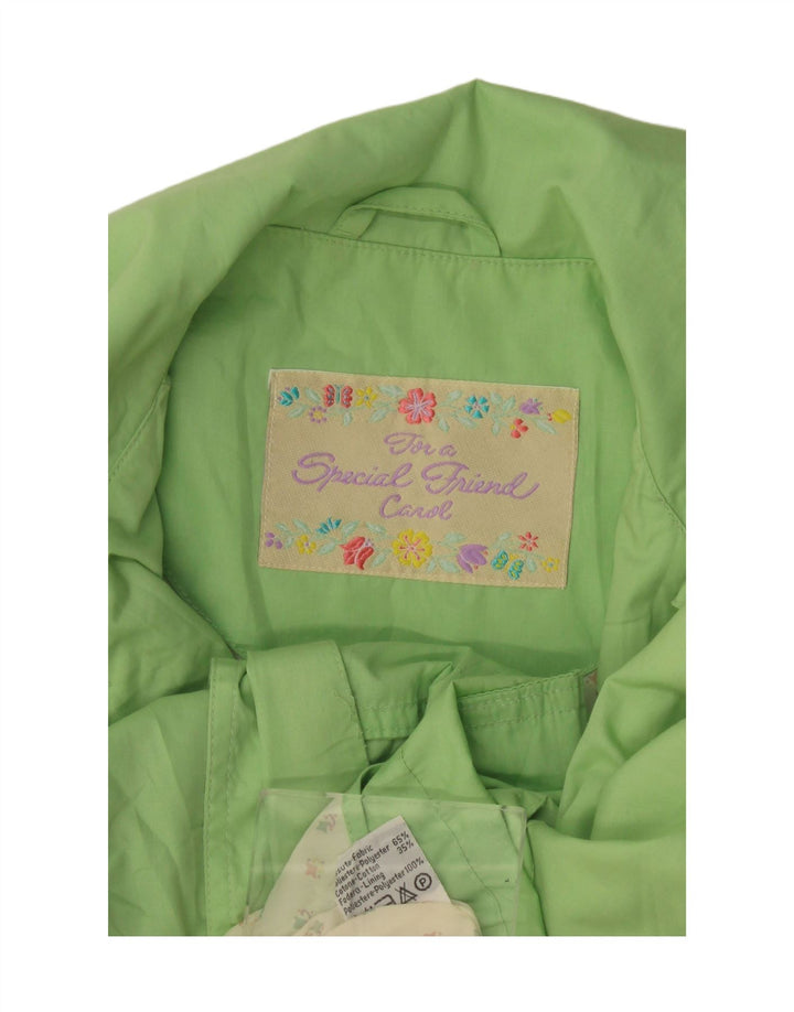 Jachetă vintage pentru femei, UK 16, mare, verde, poliester
