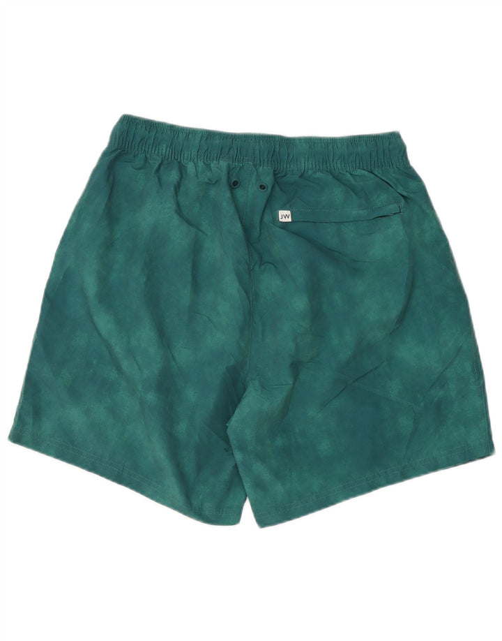Pantaloni scurți de înot Jack Wills pentru bărbați, verde mediu, poliester Tie Dye