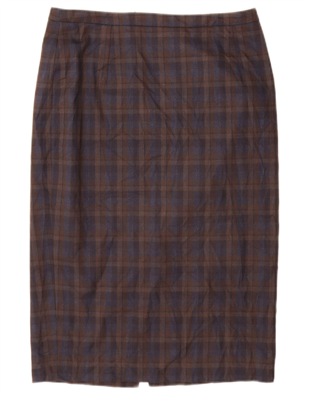 Fusta creion pentru femei Jigsaw UK 10 Small W28 Brown Check Poliester