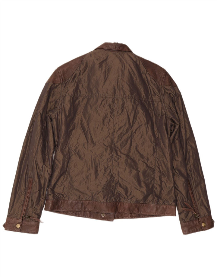 Jachetă vintage pentru femei, UK 14, maro mediu, poliamidă