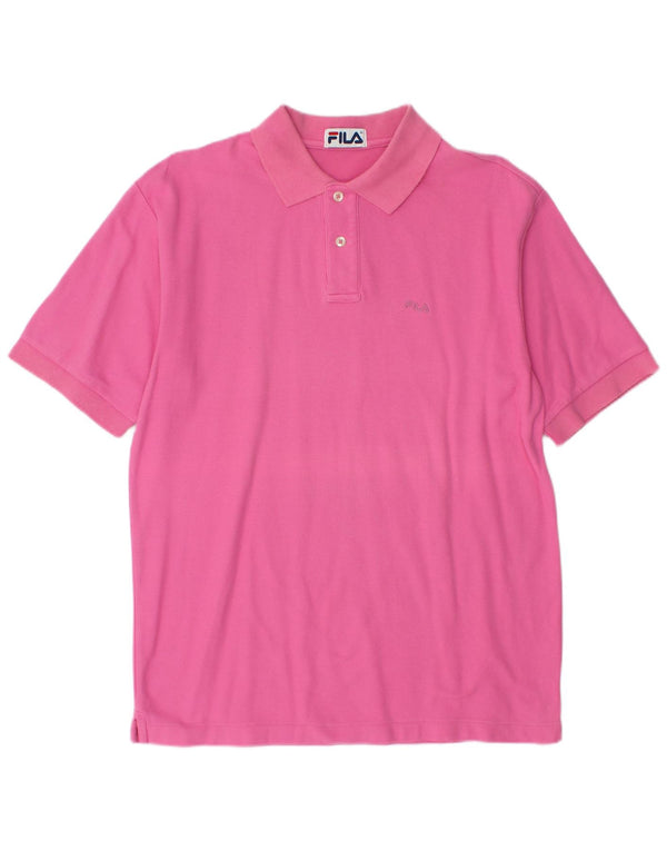 Tricou Polo Bărbați Fila IT 48 Bumbac Roz Mediu