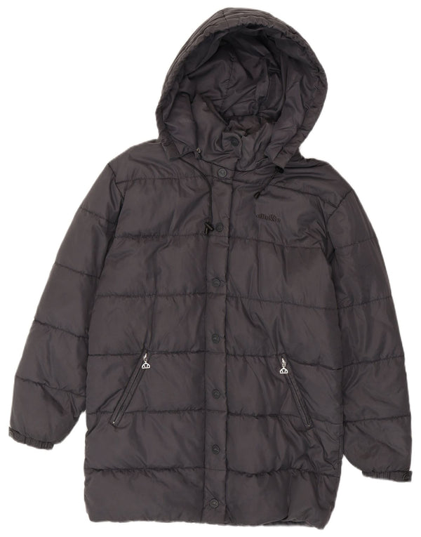 Palton căptușit supradimensionat cu glugă pentru femei Ellesse UK 6 XS Nylon gri