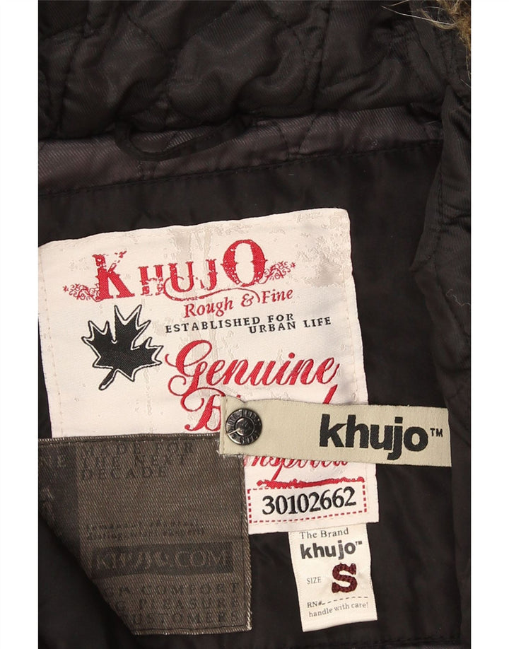 Jachetă parka cu glugă pentru femei KHUJO UK 10 Small Black