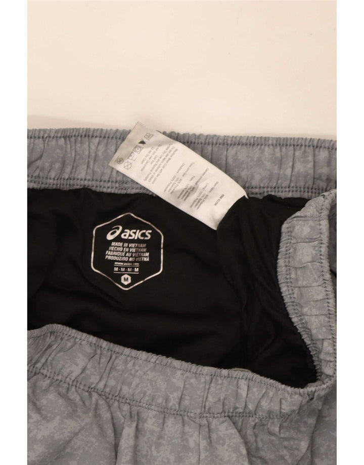 Pantaloni scurți sport Asics pentru bărbați, poliester camuflaj, gri mediu