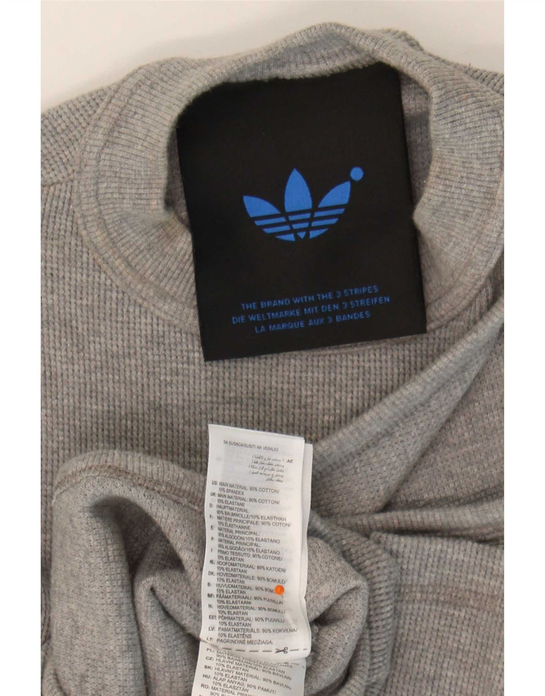 Body cu un umăr Adidas pentru femei UK 10 mic bumbac gri