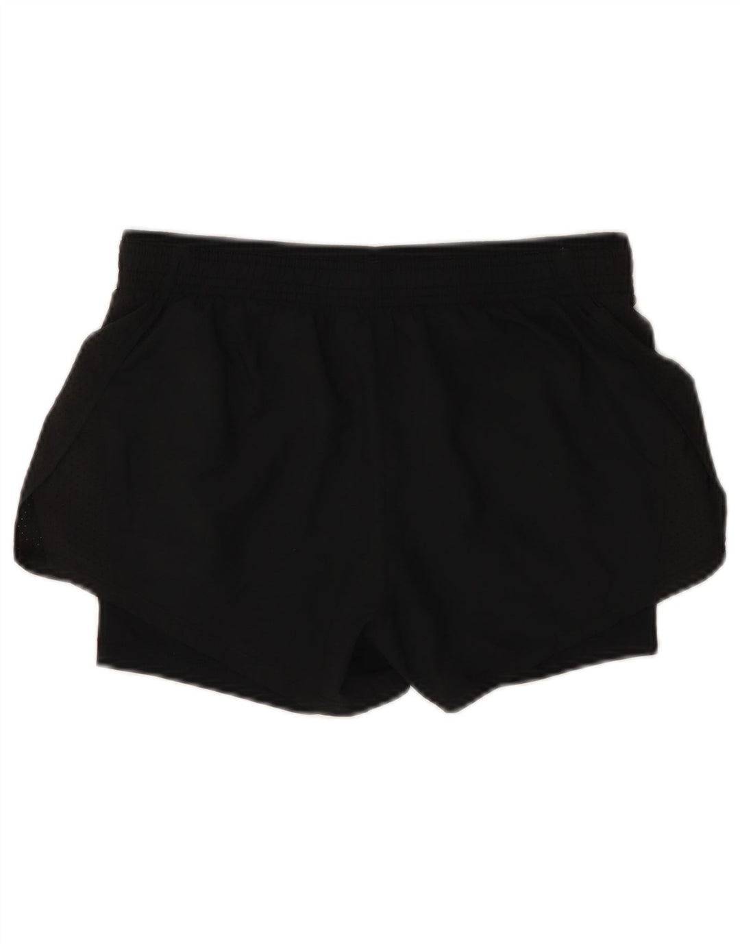 Pantaloni scurti sport NIKE Dri Fit pentru femei UK 10 Poliester negru mic