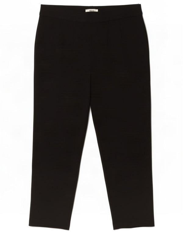 Marks & Spencer Pantaloni tăiați pentru femei UK 16 Large W32 L25 Black Viscose