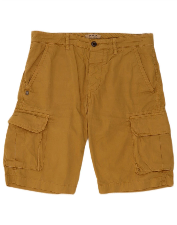 Pantaloni scurți cargo pentru bărbați 40Weft IT 44 XS W32 bumbac maro