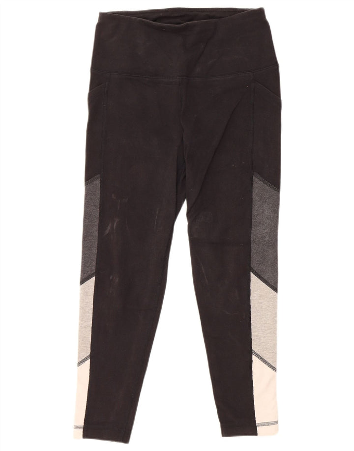 Leggings pentru damă REEBOK UK 10 mic, negru, bumbac color bloc