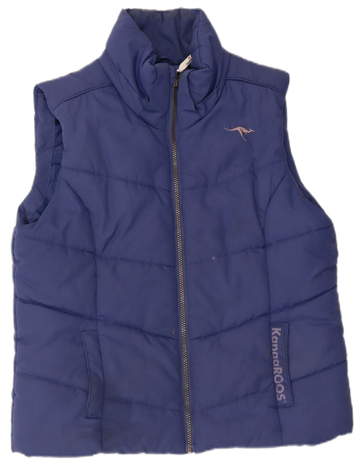 Gilet căptușit pentru bărbați KANGAROOS UK 16, mare, albastru, poliester