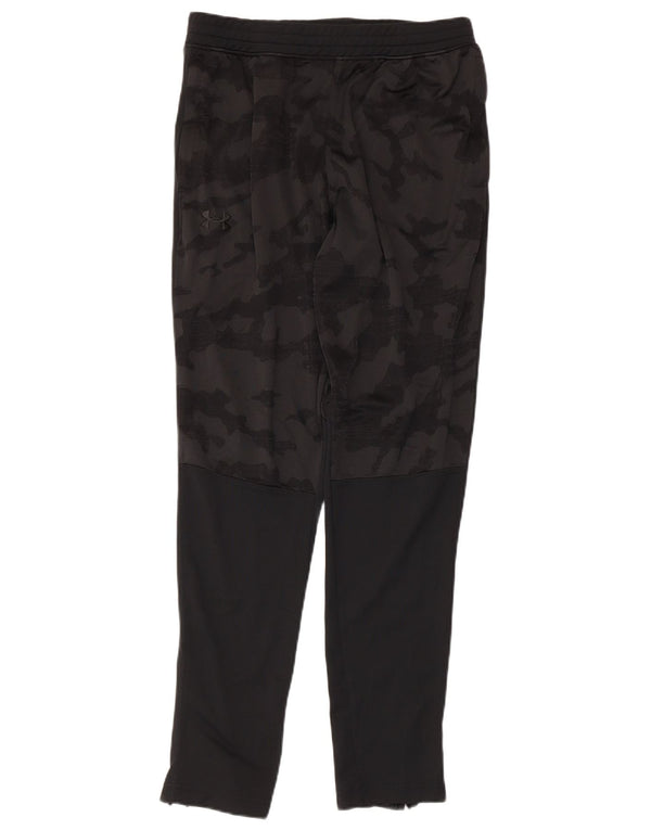 UNDER ARMOUR Womens Tracksuit Trousers UK 16 Large  Black Camouflage