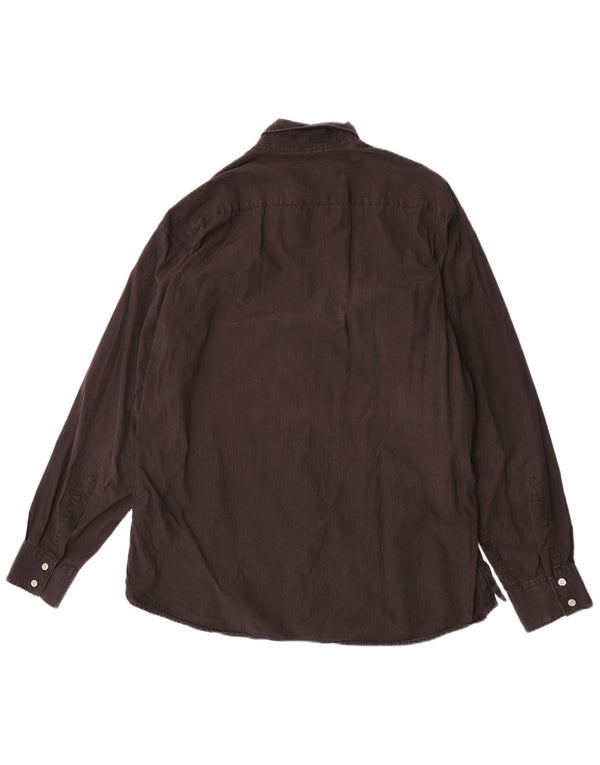 Cămașă pentru bărbați Marlboro Classics 2XL, bumbac cu carouri maro