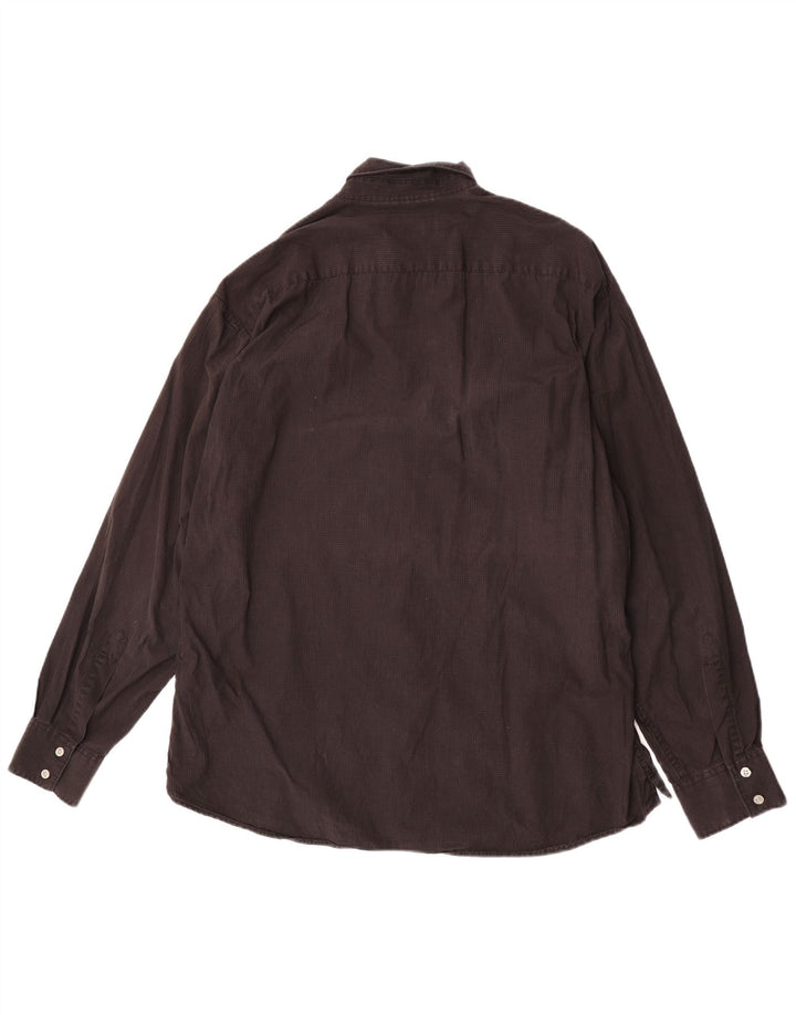 Cămașă pentru bărbați Marlboro Classics 2XL, bumbac cu carouri maro