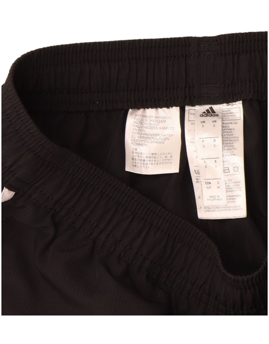 Pantaloni de trening Adidas Climalite Graphic pentru bărbați, poliester negru mic