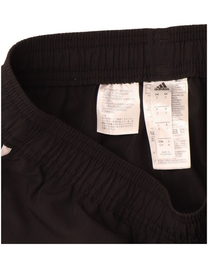 Pantaloni de trening Adidas Climalite Graphic pentru bărbați, poliester negru mic