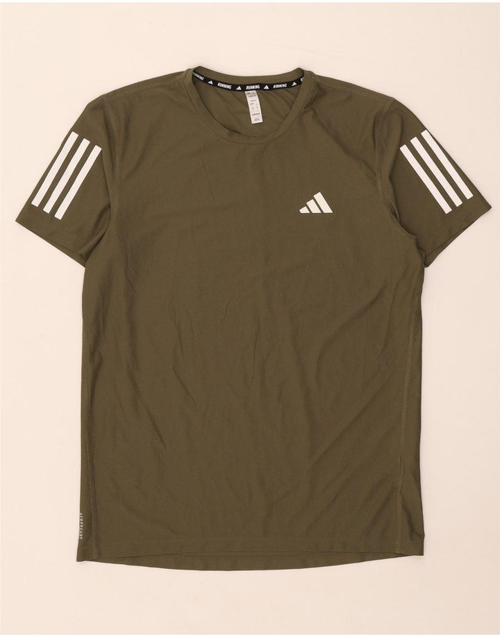 Tricou pentru bărbați Adidas Top mic Kaki Poliester