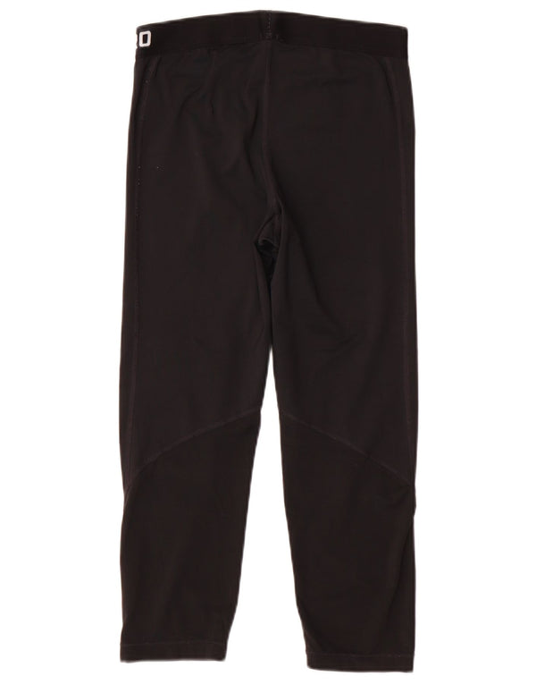 Leggings Nike Dri Fit Graphic Capri pentru femei UK 12 Poliester mediu negru