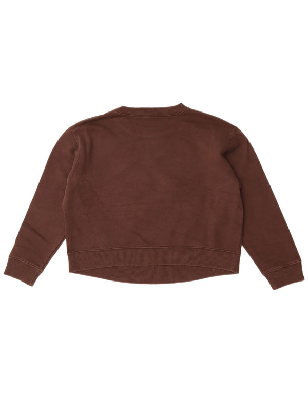 Pulover supradimensionat cu grafic pentru femei Zara UK 10 Mic Maro