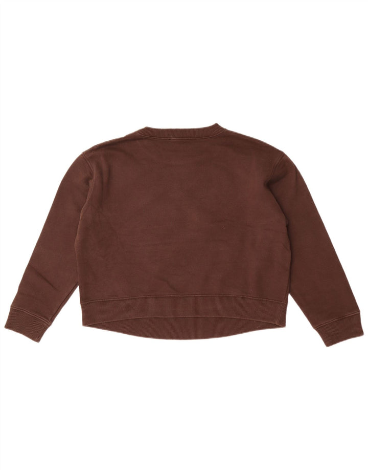 Pulover supradimensionat cu grafic pentru femei Zara UK 10 Mic Maro