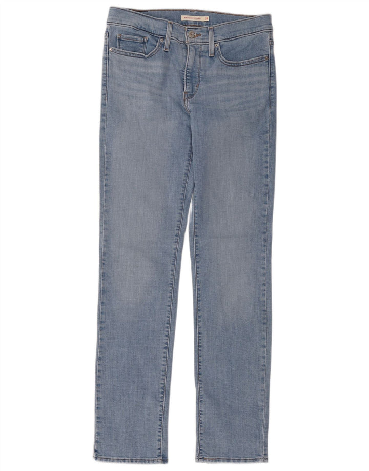 Blugi drepți modelați 314 Levi's pentru femei L28 L32 Bumbac albastru