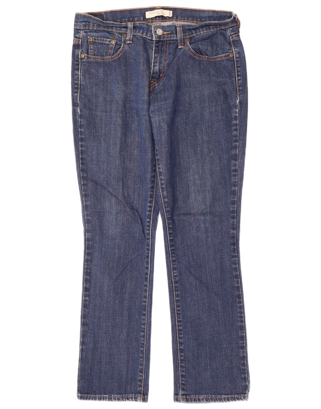 Blugi drepti pentru femei Levi's 505 US 6 Medium W32 L29 Bumbac albastru