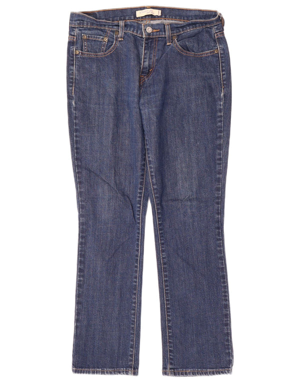 Blugi drepti pentru femei Levi's 505 US 6 Medium W32 L29 Bumbac albastru