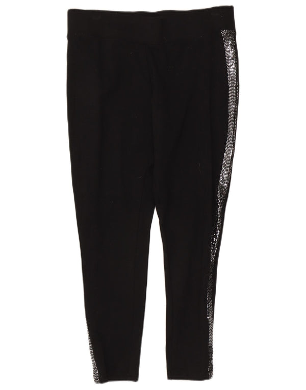 Marks & Spencer Pantaloni skinny cropped pentru femei UK 14 Large W32 L24 Black