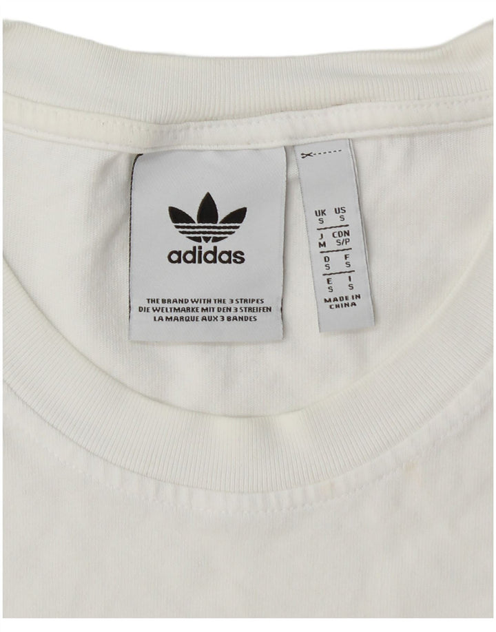 Tricou grafic ADIDAS pentru bărbați Top mic alb