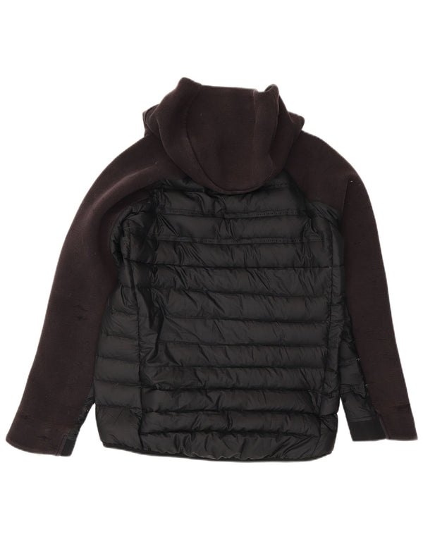 Jachetă căptușită cu glugă Nike pentru băieți 13-14 ani XL, negru, poliester color bloc