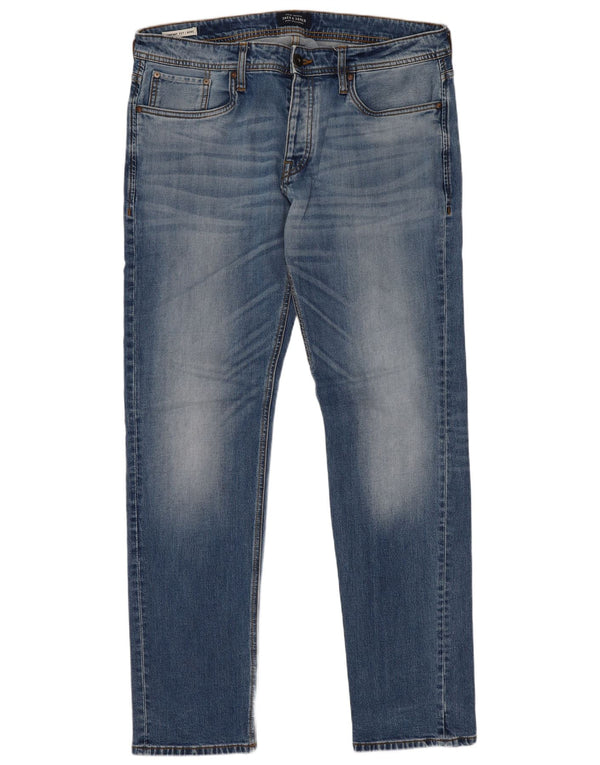 Jack & Jones Mike Comfort Fit blugi slim pentru bărbați W36 L34 bumbac albastru