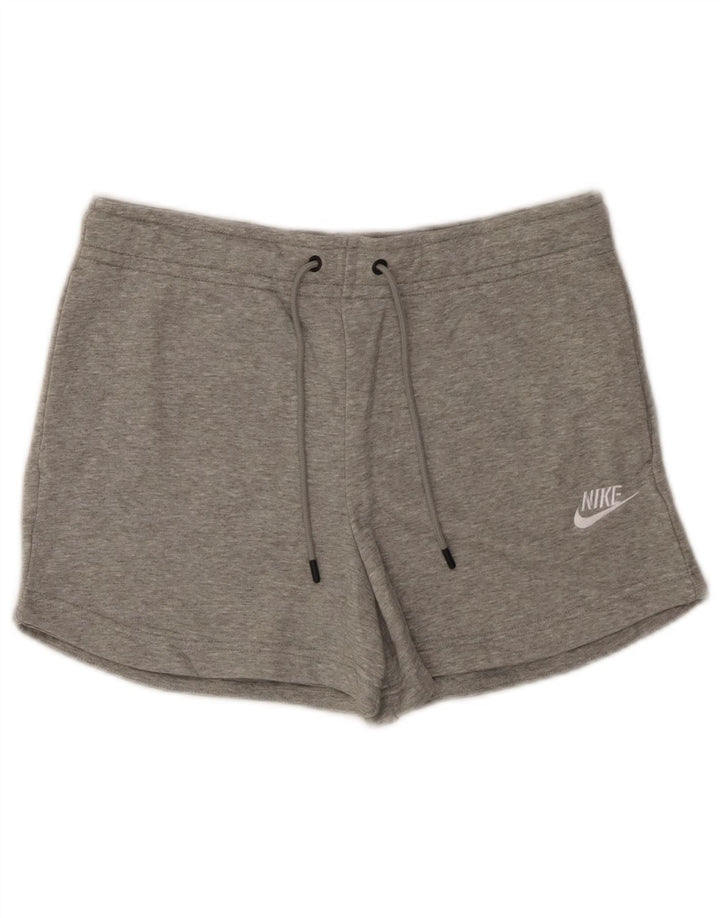 Pantaloni scurti sport Nike pentru femei UK 10, bumbac gri mic