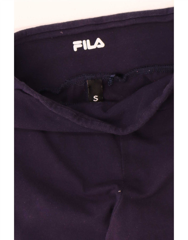 Leggings pentru femei Fila UK 10 mici, albastru marin, color block