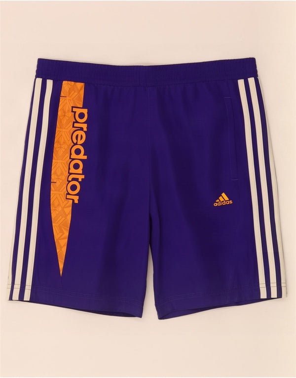 Pantaloni scurți sport Adidas Predator Graphic pentru băieți 11-12 ani, violet, color block