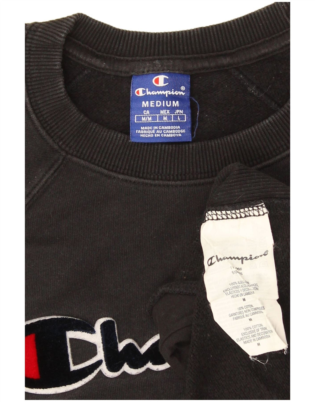 Pulover supradimensionat cu grafic pentru femei Champion UK 14 Medium Negru