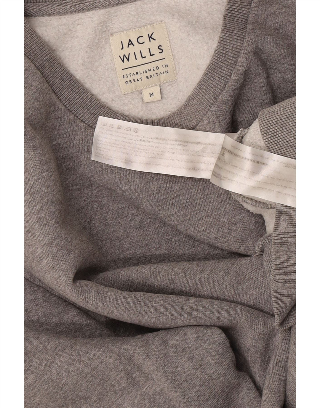 Pulover Jack Wills pentru bărbați, bumbac cu pete, gri mediu