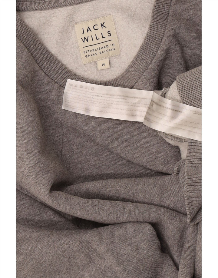 Pulover Jack Wills pentru bărbați, bumbac cu pete, gri mediu