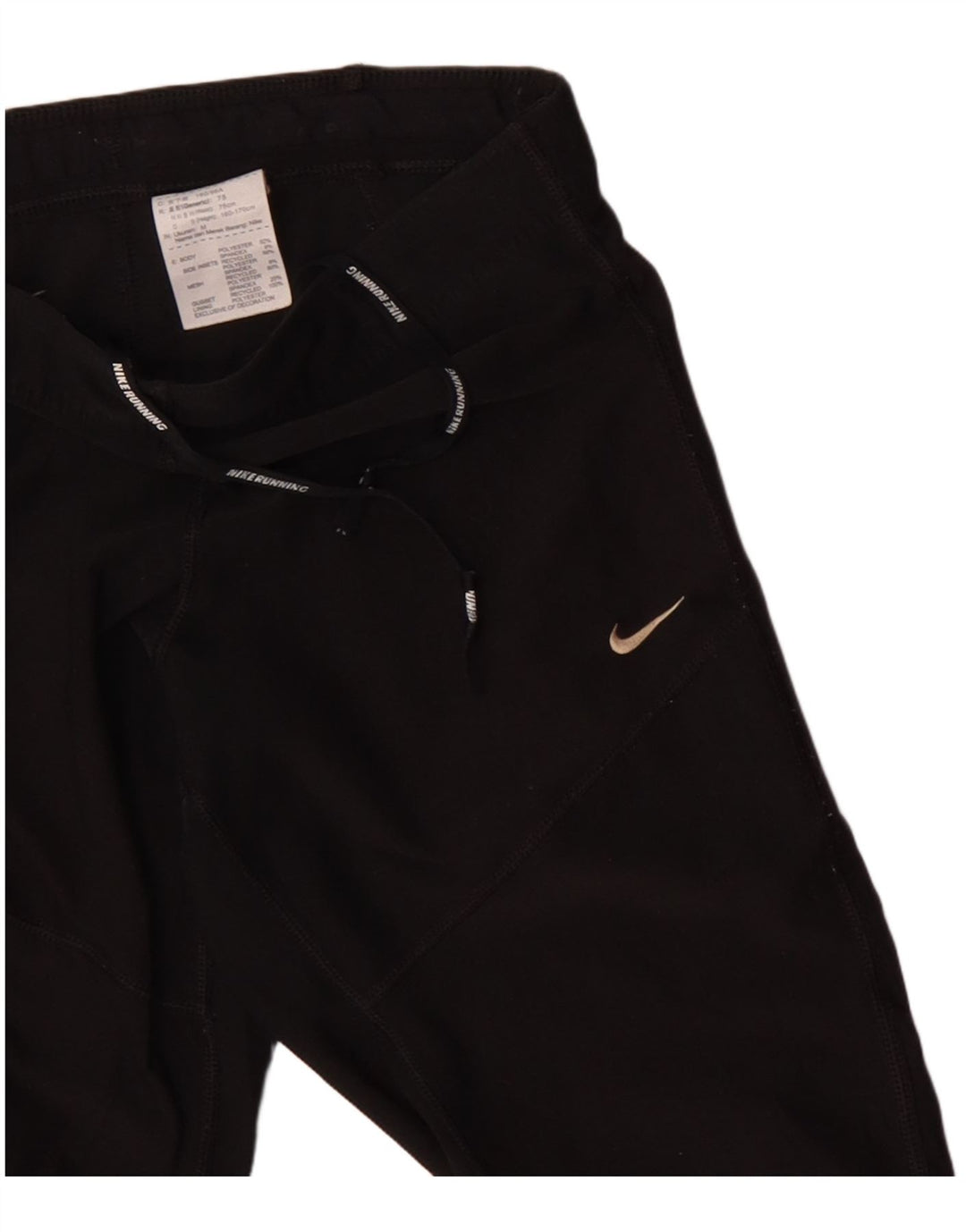 Pantaloni de trening NIKE Dri Fit Capri pentru femei UK 12 Poliester mediu negru