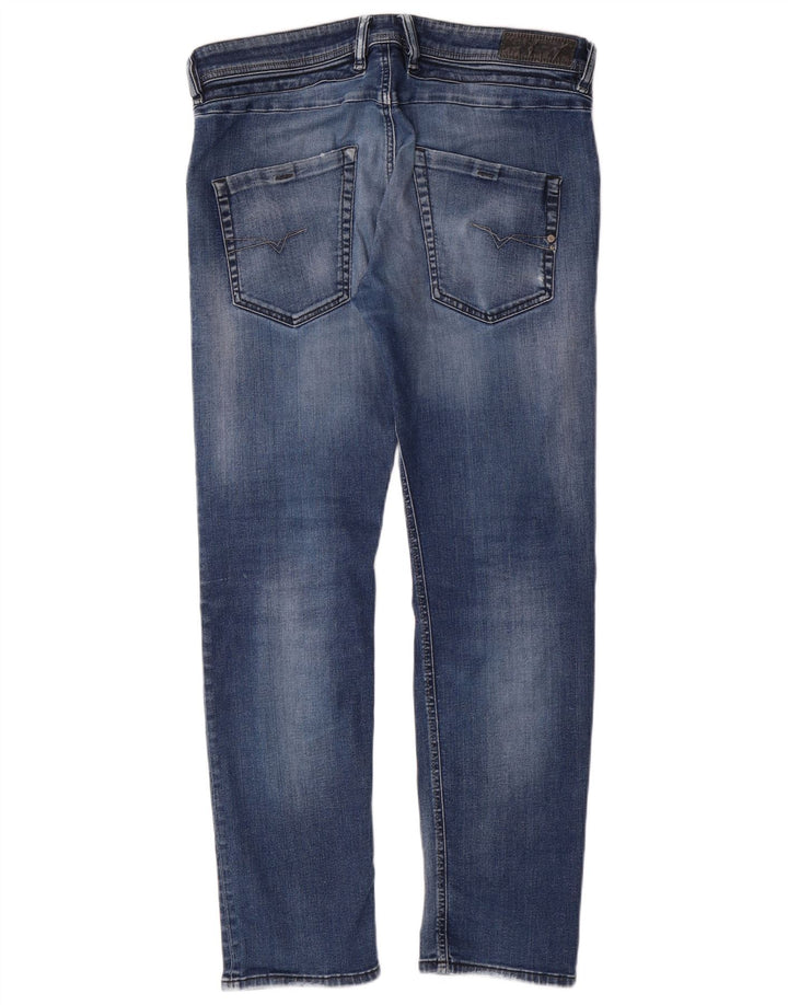 Diesel pentru femei Belther Regular Slim Fit Tapered Jeans W32 L30 Blue Bumbac