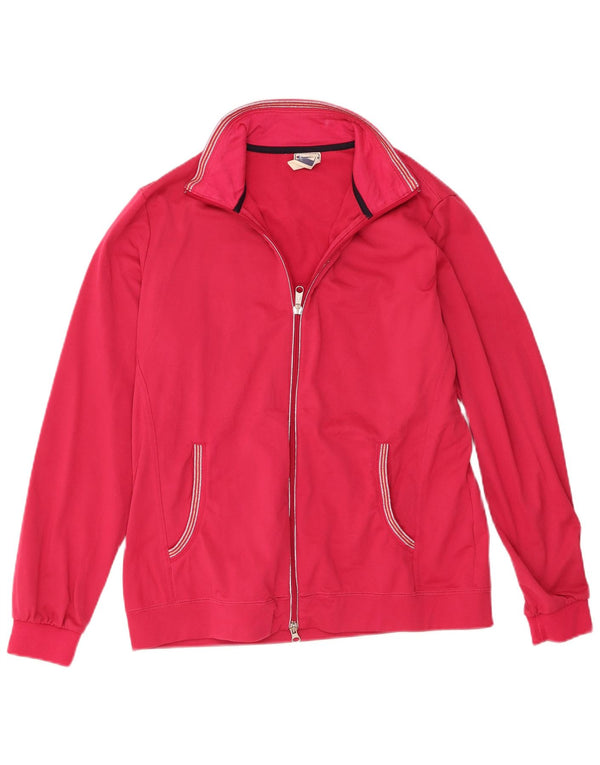 Jachetă de top pentru trening pentru femei Champion Easy Fit UK 14, mare, roz, poliester