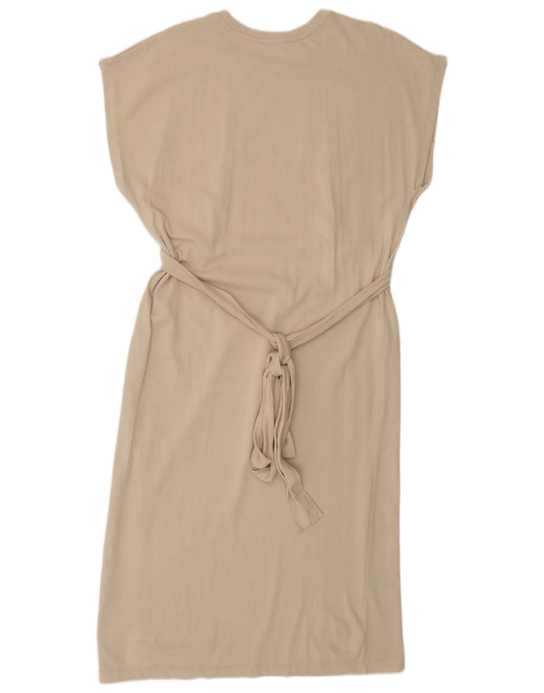 Rochie A-Line fără mâneci pentru femei Zara UK 16 mare bej
