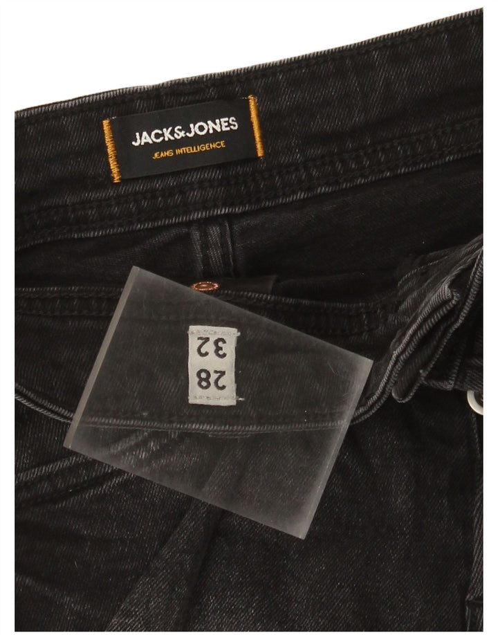 Blugi slim pentru bărbați Jack & Jones W28 L32 negri