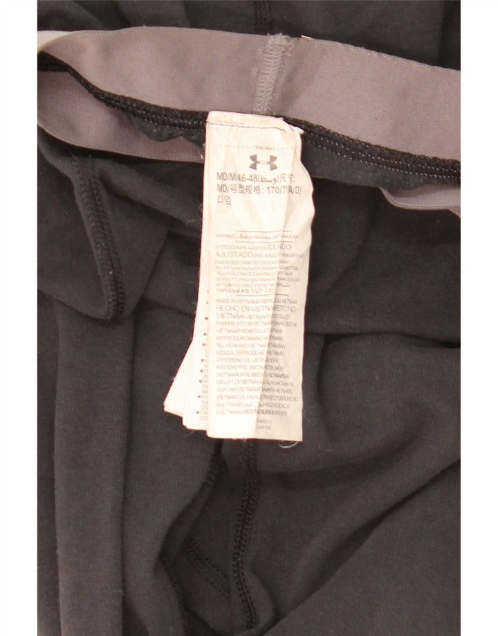 Leggings grafic Under Armour pentru femei UK 12, bumbac mediu negru