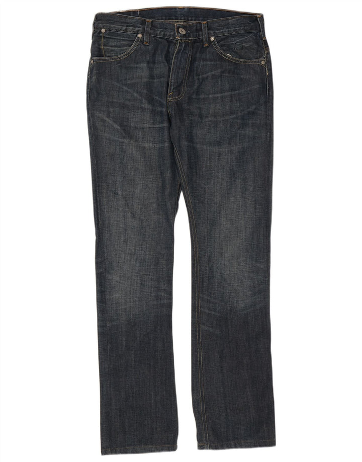 Blugi drepti pentru bărbați Levi's W33 L34 Bumbac bleumarin