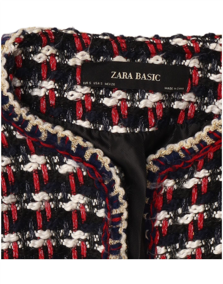 Jachetă Blazer pentru femei, cu ajustare normală, UK 10, mică, multicoloră